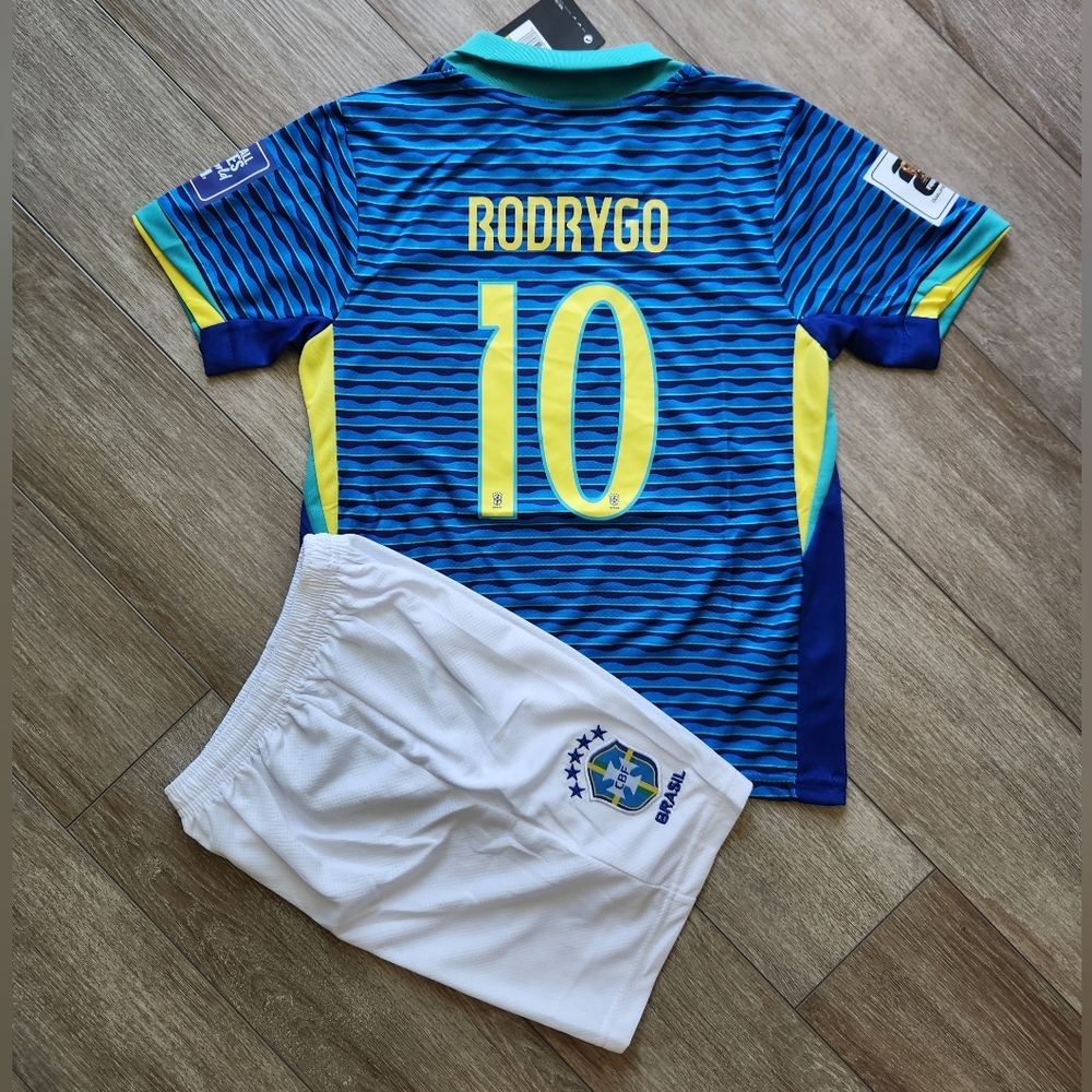 Jersey Team Brasil Away 2024 Copa America Set Boys